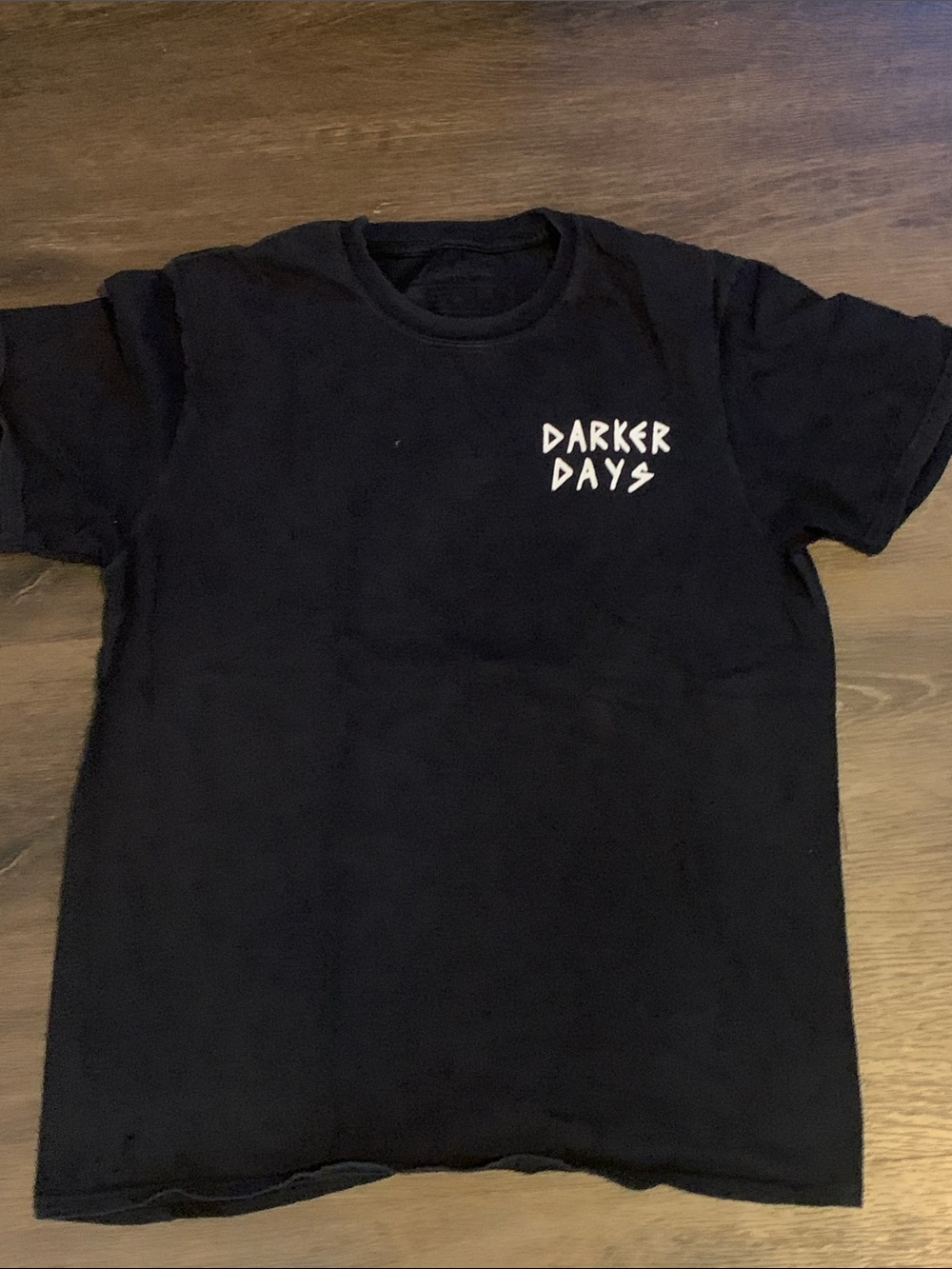 & Other Stories Black 'Darker Days' Short Sleeve Tee